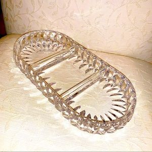 Pure Crystal Relish Try / Dish by Gorham